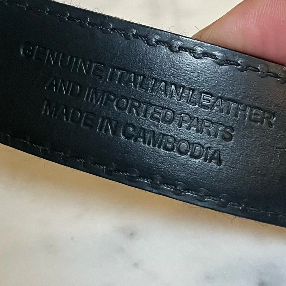 J.CREW Gent’s Size 34 Tartan Adjustable Leather & Wool Belt Green-Navy NWT
